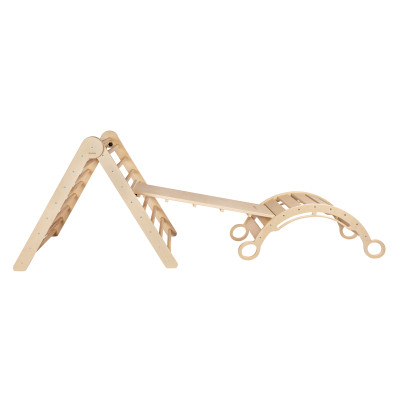 Set da arrampicata Pikler M con dondolo Montessori