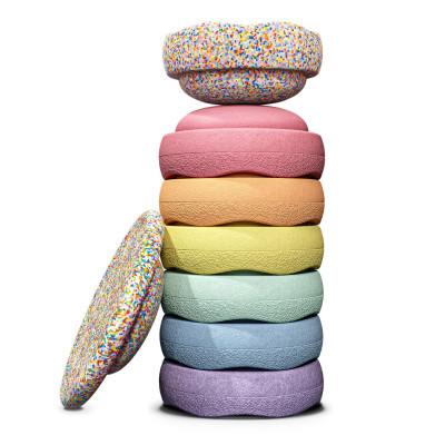 Stapelstein Original Complete Set Rainbow Pastel
