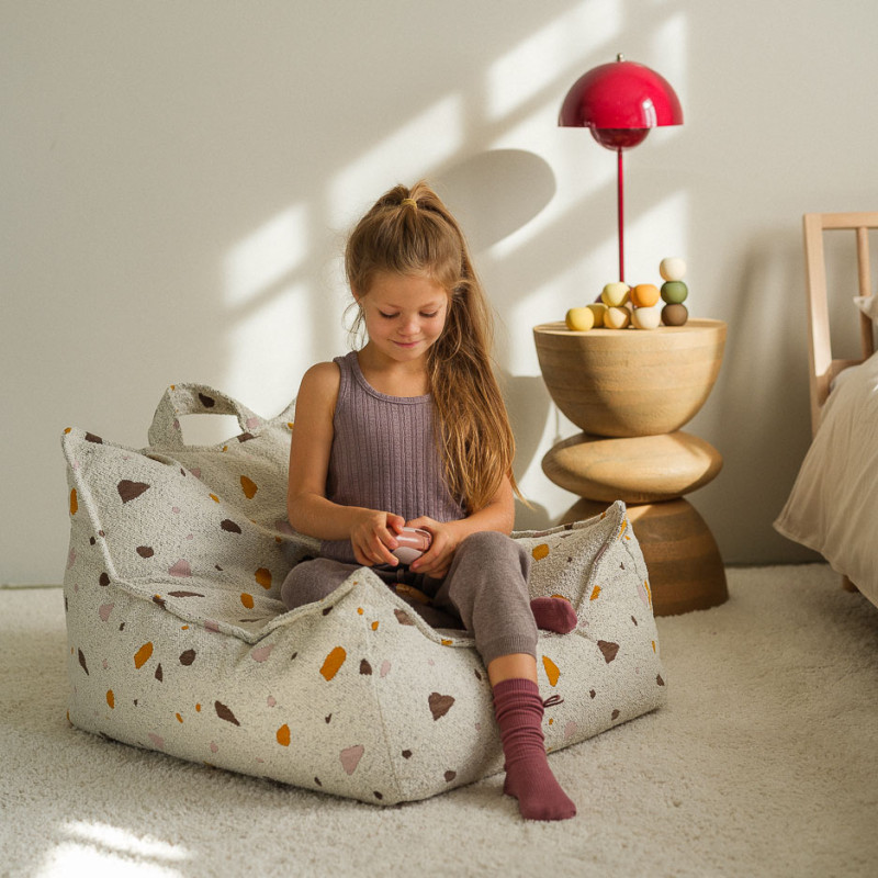 Poltrona sacco per bambini Wigiwama® - Terrazzo Marble Beanbag Chair Poltrona sacco per bambini Wigiwama® - Terrazzo Marble Beanbag Chair