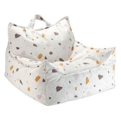 Poltrona sacco per bambini Wigiwama® - Terrazzo Marble Beanbag Chair