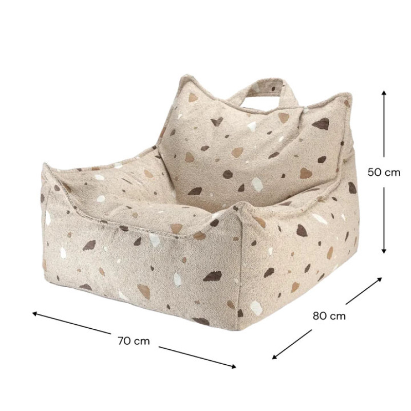 Poltrona sacco per bambini Wigiwama® - Terrazzo Sand Beanbag Chair Poltrona sacco per bambini Wigiwama® - Terrazzo Sand Beanbag Chair