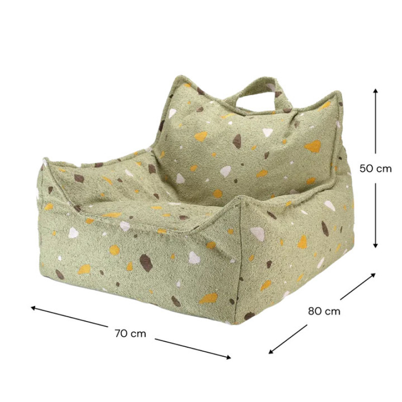 Poltrona sacco per bambini Wigiwama® - Terrazzo Moss Beanbag Chair Poltrona sacco per bambini Wigiwama® - Terrazzo Moss Beanbag Chair