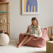 Poltrona sacco per bambini Wigiwama® - Guava Pink Beanbag Chair Poltrona sacco per bambini Wigiwama® - Guava Pink Beanbag Chair