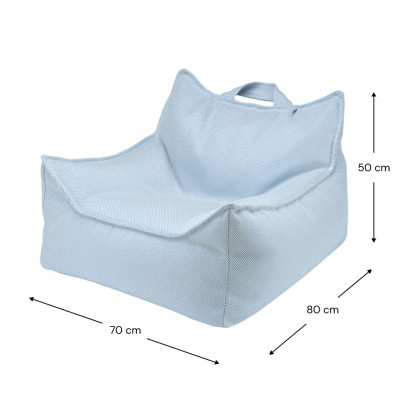 Poltroncina a sacco per bambini Wigiwama® – Azure Outdoor Beanbag Chair
