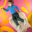 Poltrona sacco per bambini Wigiwama® - Brown Sugar Beanbag Chair Poltrona sacco per bambini Wigiwama® - Brown Sugar Beanbag Chair