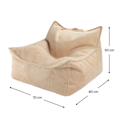 Poltrona sacco per bambini Wigiwama® - Brown Sugar Beanbag Chair