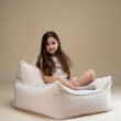 Poltrona sacco per bambini Wigiwama® - Cream White Beanbag Chair Poltrona sacco per bambini Wigiwama® - Cream White Beanbag Chair