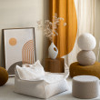 Poltrona sacco per bambini Wigiwama® - Cream White Beanbag Chair Poltrona sacco per bambini Wigiwama® - Cream White Beanbag Chair