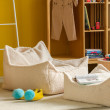 Poltrona sacco per bambini Wigiwama® - Cream White Beanbag Chair Poltrona sacco per bambini Wigiwama® - Cream White Beanbag Chair
