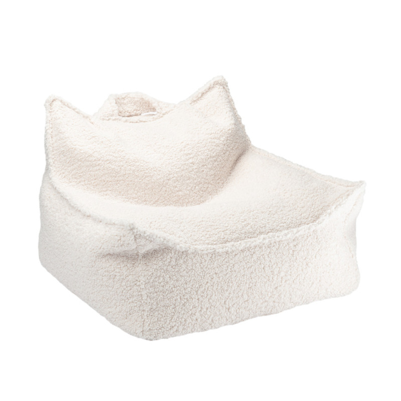 Poltrona sacco per bambini Wigiwama® - Cream White Beanbag Chair Poltrona sacco per bambini Wigiwama® - Cream White Beanbag Chair