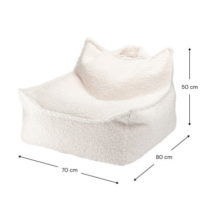 Poltrona sacco per bambini Wigiwama® - Cream White Beanbag Chair