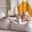 Poltrona sacco per bambini Wigiwama® - Marshmallow Beanbag Chair Poltrona sacco per bambini Wigiwama® - Marshmallow Beanbag Chair
