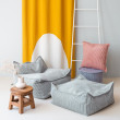 Poltrona sacco per bambini Wigiwama® - Peppermint Green Beanbag Chair Poltrona sacco per bambini Wigiwama® - Peppermint Green Beanbag Chair