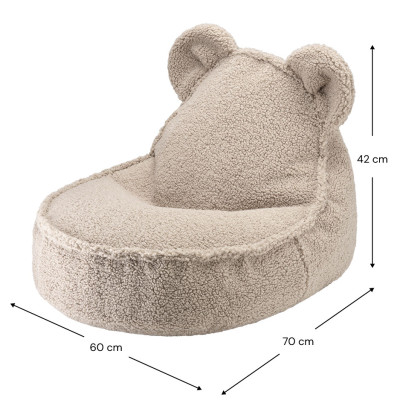 Poltrona sacco per bambini Wigiwama® - Biscuit Bear Beanbag