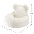 Poltrona sacco per bambini Wigiwama® - Cream White Bear Beanbag Poltrona sacco per bambini Wigiwama® - Cream White Bear Beanbag