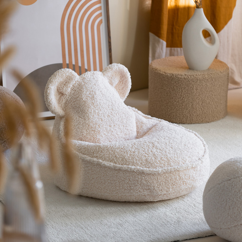 Poltrona sacco per bambini Wigiwama® - Cream White Bear Beanbag Poltrona sacco per bambini Wigiwama® - Cream White Bear Beanbag