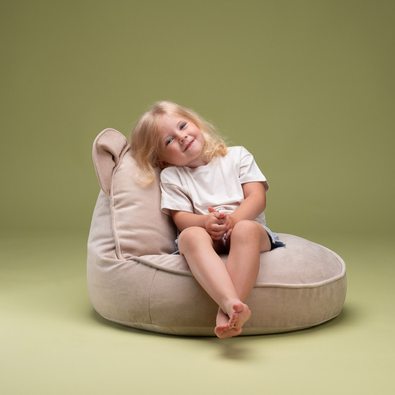 Poltrona sacco per bambini Wigiwama® - Dusty Beige Bear Beanbag Poltrona sacco per bambini Wigiwama® - Dusty Beige Bear Beanbag