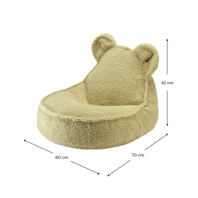 Poltrona sacco per bambini Wigiwama® - Matcha Bear Beanbag