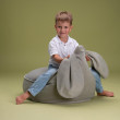 Poltrona sacco per bambini Wigiwama® - Misty Green Bunny Beanbag Poltrona sacco per bambini Wigiwama® - Misty Green Bunny Beanbag