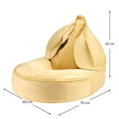Poltrona sacco per bambini Wigiwama® - Salted Caramel Bunny Beanbag