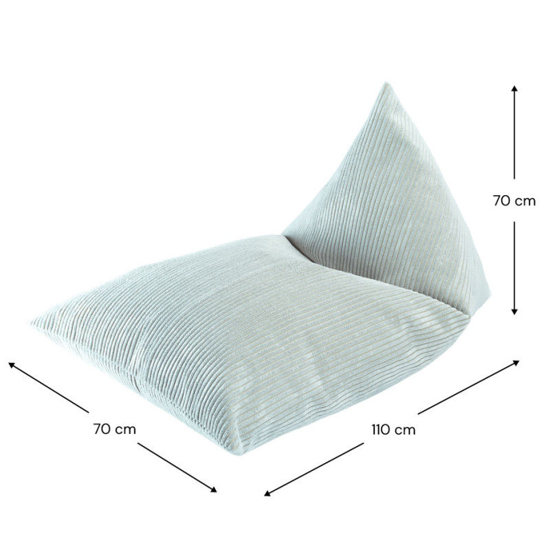Poltrona sacco per bambini Wigiwama® - Peppermint Green Big Lounger Poltrona sacco per bambini Wigiwama® - Peppermint Green Big Lounger
