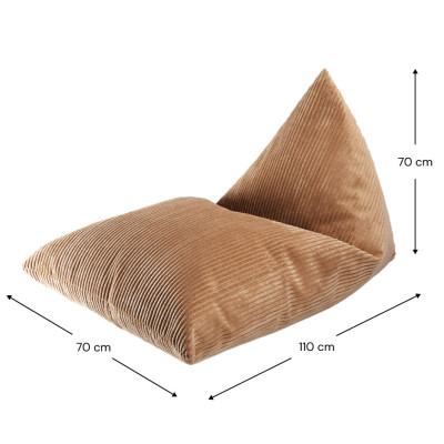 Poltrona sacco per bambini Wigiwama® - Toffee Big Lounger