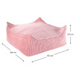 Ottoman Wigiwama® - Pink Mousse Square Ottoman Wigiwama® - Pink Mousse Square