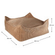 Ottoman Wigiwama® - Toffee Square Ottoman Wigiwama® - Toffee Square
