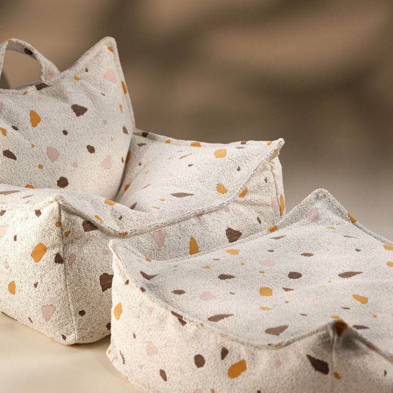 Ottoman Wigiwama® - Terrazzo Marble Square Ottoman Ottoman Wigiwama® - Terrazzo Marble Square Ottoman
