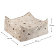 Ottoman Wigiwama® - Terrazzo Sand Square Ottoman Ottoman Wigiwama® - Terrazzo Sand Square Ottoman