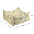 Ottoman Wigiwama® - Terrazzo Moss Square Ottoman Ottoman Wigiwama® - Terrazzo Moss Square Ottoman