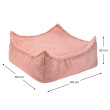 Ottoman Wigiwama® - Guava Pink Square Ottoman Ottoman Wigiwama® - Guava Pink Square Ottoman
