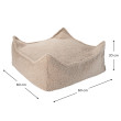 Ottoman Wigiwama® - Biscuit Square Ottoman Wigiwama® - Biscuit Square