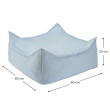 Pouf da esterno per bambini Wigiwama® - Azure Outdoor Square Pouf da esterno per bambini Wigiwama® - Azure Outdoor Square