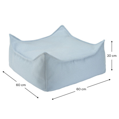 Pouf da esterno per bambini Wigiwama® - Azure Outdoor Square