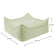 Pouf da esterno per bambini Wigiwama® - Herba Outdoor Square Pouf da esterno per bambini Wigiwama® - Herba Outdoor Square