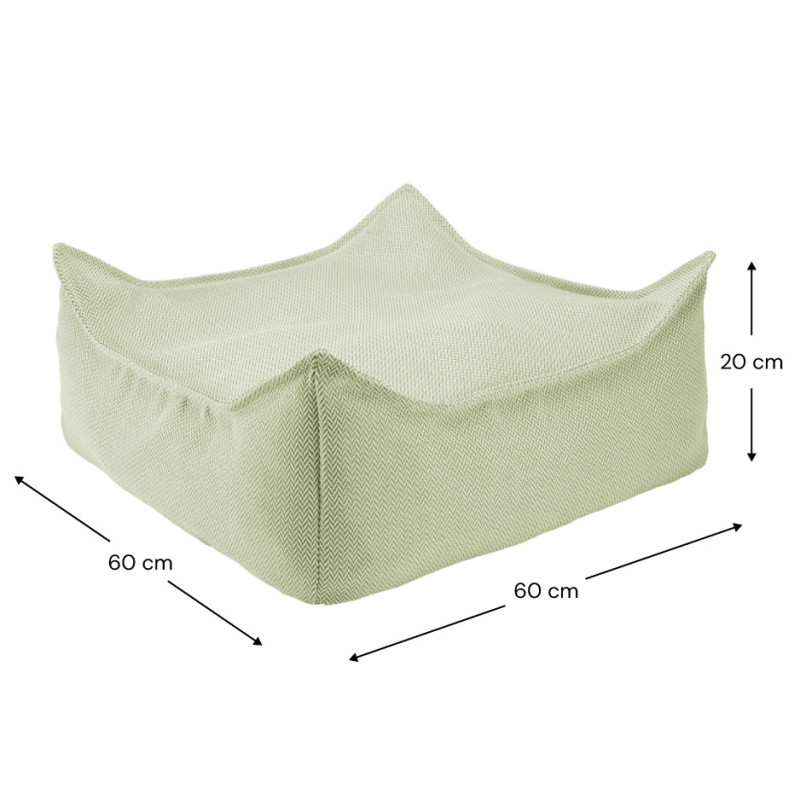 Pouf da esterno per bambini Wigiwama® - Herba Outdoor Square Pouf da esterno per bambini Wigiwama® - Herba Outdoor Square