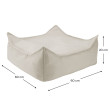 Pouf da esterno per bambini Wigiwama® - Terra Outdoor Square Pouf da esterno per bambini Wigiwama® - Terra Outdoor Square