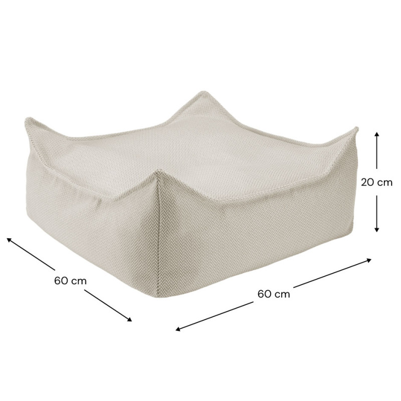 Pouf da esterno per bambini Wigiwama® - Terra Outdoor Square Pouf da esterno per bambini Wigiwama® - Terra Outdoor Square