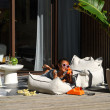 Pouf da esterno per bambini Wigiwama® - Terra Outdoor Square Pouf da esterno per bambini Wigiwama® - Terra Outdoor Square