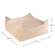 Ottoman Wigiwama® - Brown Sugar Square Ottoman Wigiwama® - Brown Sugar Square