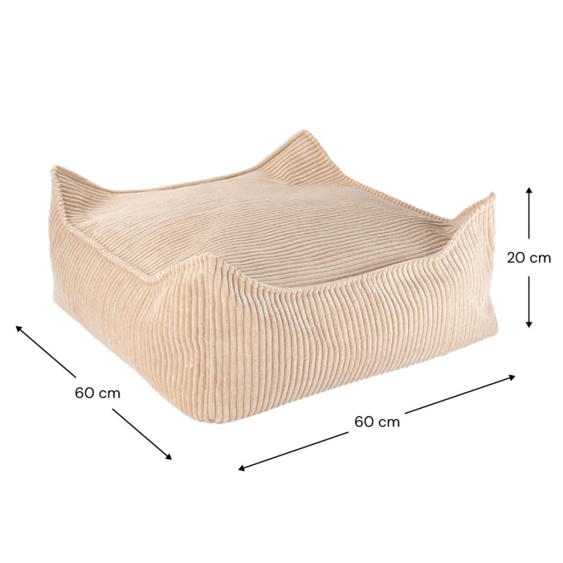 Ottoman Wigiwama® - Brown Sugar Square Ottoman Wigiwama® - Brown Sugar Square