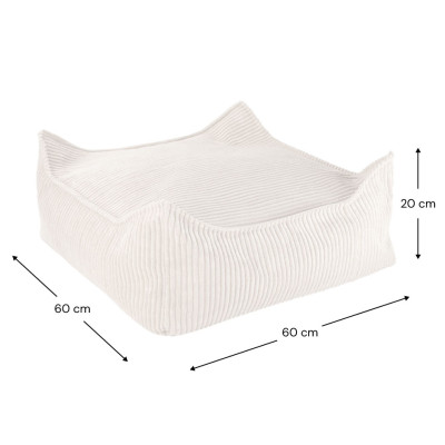 Ottoman Wigiwama® - Marshmallow Square