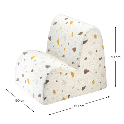 Poltrona per bambini Wigiwama® - Terrazzo Marble Cloud