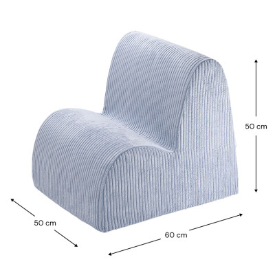 Poltrona per bambini Wigiwama® - Blueberry Blue Cloud