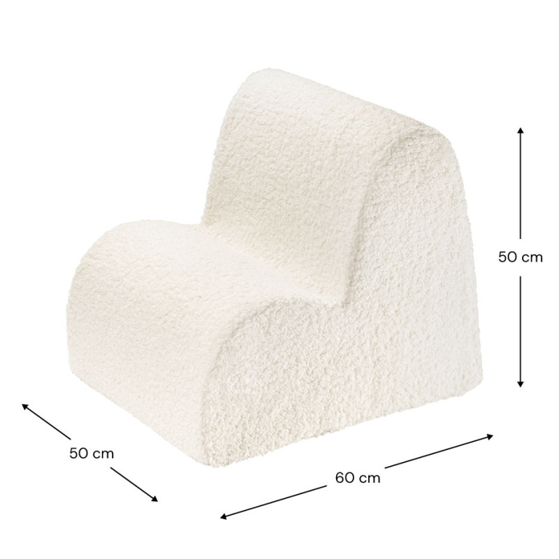 Poltrona per bambini Wigiwama® - Cream White Cloud Poltrona per bambini Wigiwama® - Cream White Cloud