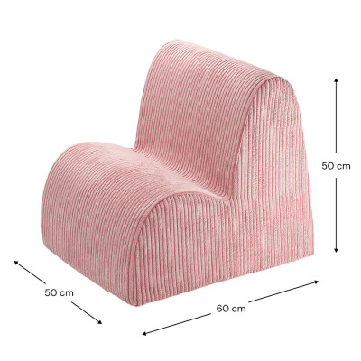 Poltrona per bambini Wigiwama® - Pink Mousse Cloud
