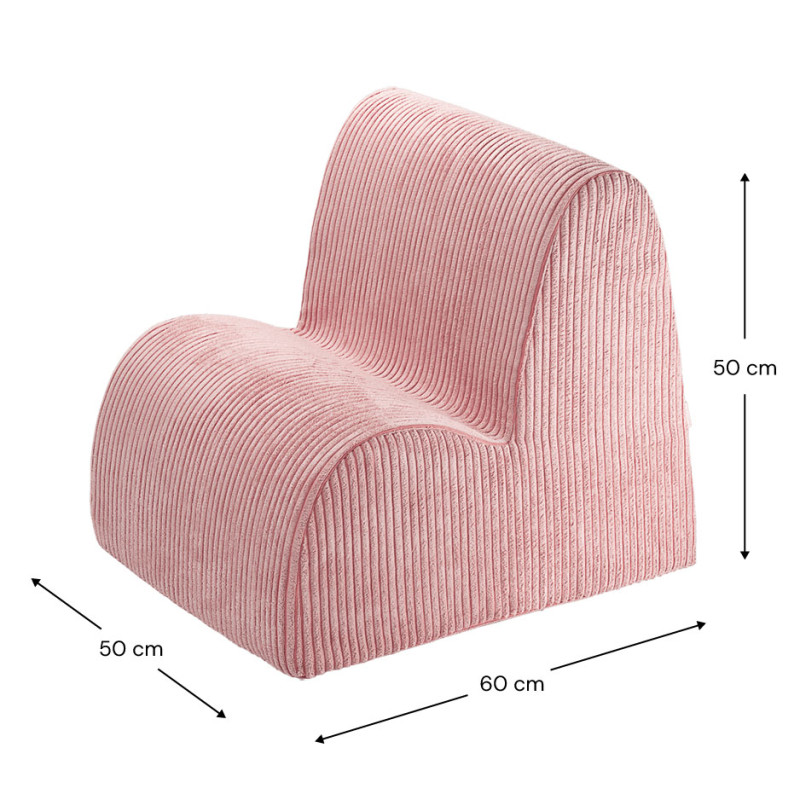 Poltrona per bambini Wigiwama® - Pink Mousse Cloud Poltrona per bambini Wigiwama® - Pink Mousse Cloud