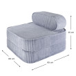 Poltrona letto per bambini Wigiwama® - Blueberry Blue Flip Poltrona letto per bambini Wigiwama® - Blueberry Blue Flip