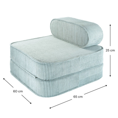 Poltrona letto per bambini Wigiwama® - Peppermint Green Flip